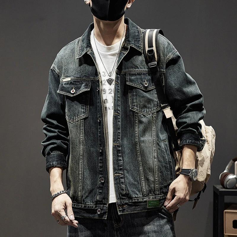 Men's Heavy Retro Denim Jacket by GJG Denim