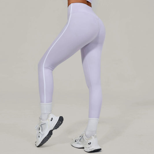 European And American-style High-waisted Yoga Pants With Invisible Pleats by GJG Denim