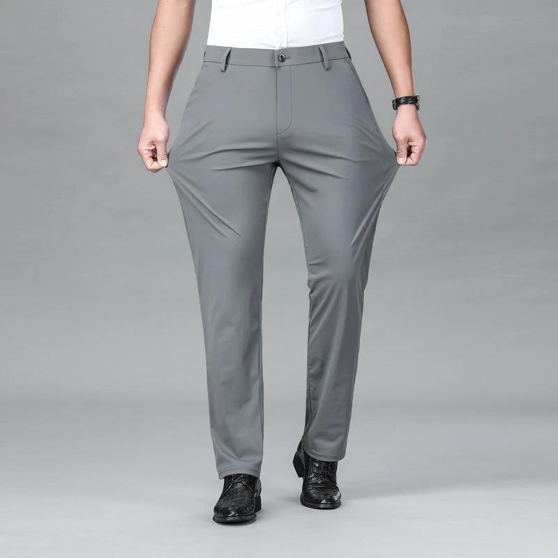Men's Tencel Business Casual Pants by GJG Denim