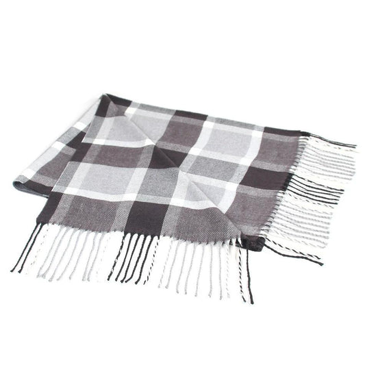 Men's Fashion Casual Plaid Artificial Cashmere Scarf by GJG Denim