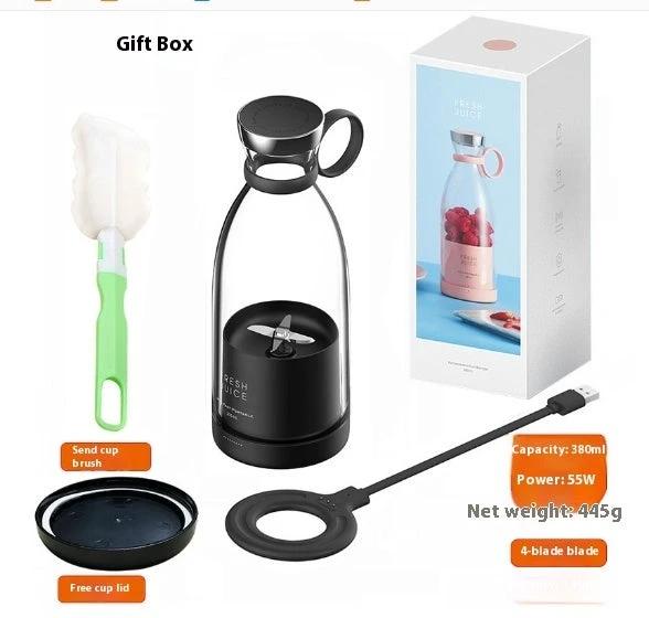 350ML Electric Juicer Blender Mixer USB Rechargeable Machine Household Portable Blender Maker Cup Kitchen Tool Kit by GJG Denim