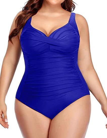 Women's Plus Size One-piece Swimsuit by GJG Denim