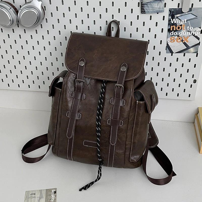 Fashion Casual Large Capacity Retro Trendy Outdoor Men's Travel Backpack by GJG Denim
