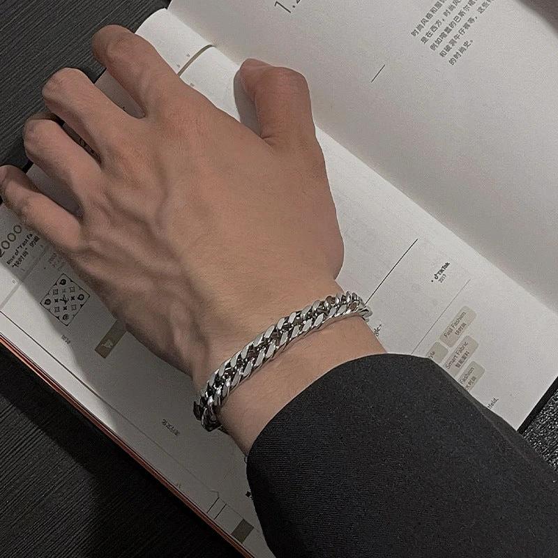 Men's Retro Cuban Bracelet by GJG Denim