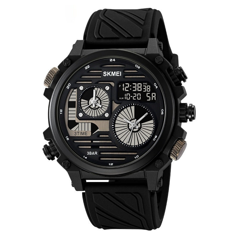 Men's Outdoor Exploration Multi-Function Waterproof Silicone Paracord Watch by GJG Denim