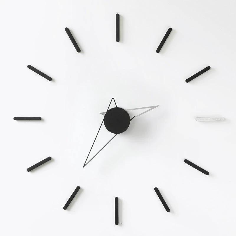 Decoration Wall Clock Living Room Nordic Light Luxury Clock Wall Hanging Creative Modern Style by GJG Denim