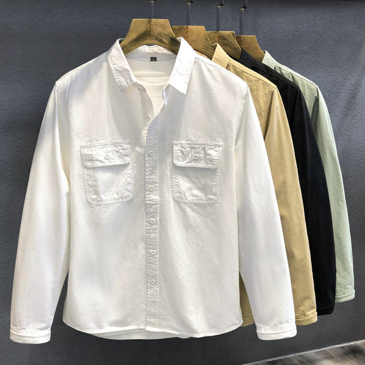 Casual All-matching And Handsome Trendy Brand Shirt by GJG Denim