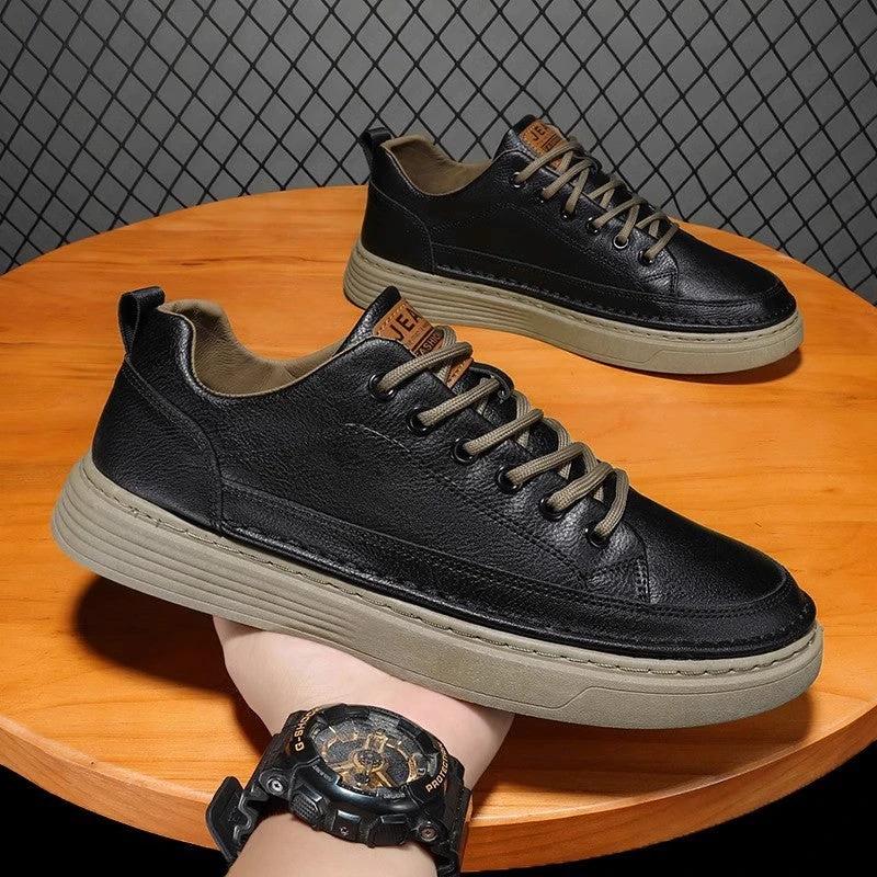 Men's Casual Black Shoes by GJG Denim