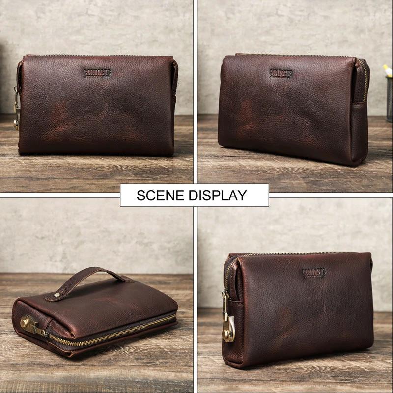 Men's First Layer Cattlehide Leather Bag by GJG Denim