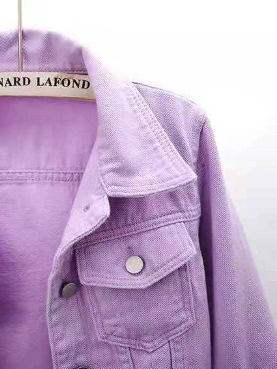 Full Size Cropped Denim Jacket Plus Size by Lady Ros