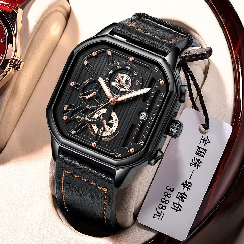 Men's Multifunctiona Belt Style Quartz Watch by GJG Denim