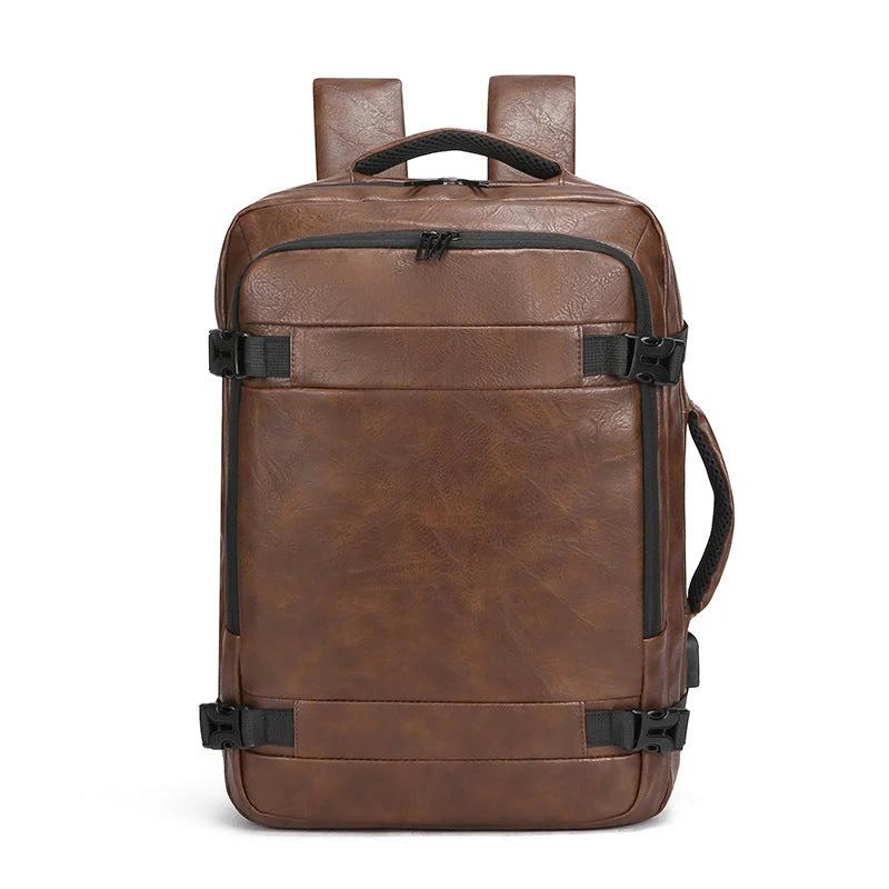 Men's Multi-functional Scalable Computer Bag Solid Color by GJG Denim