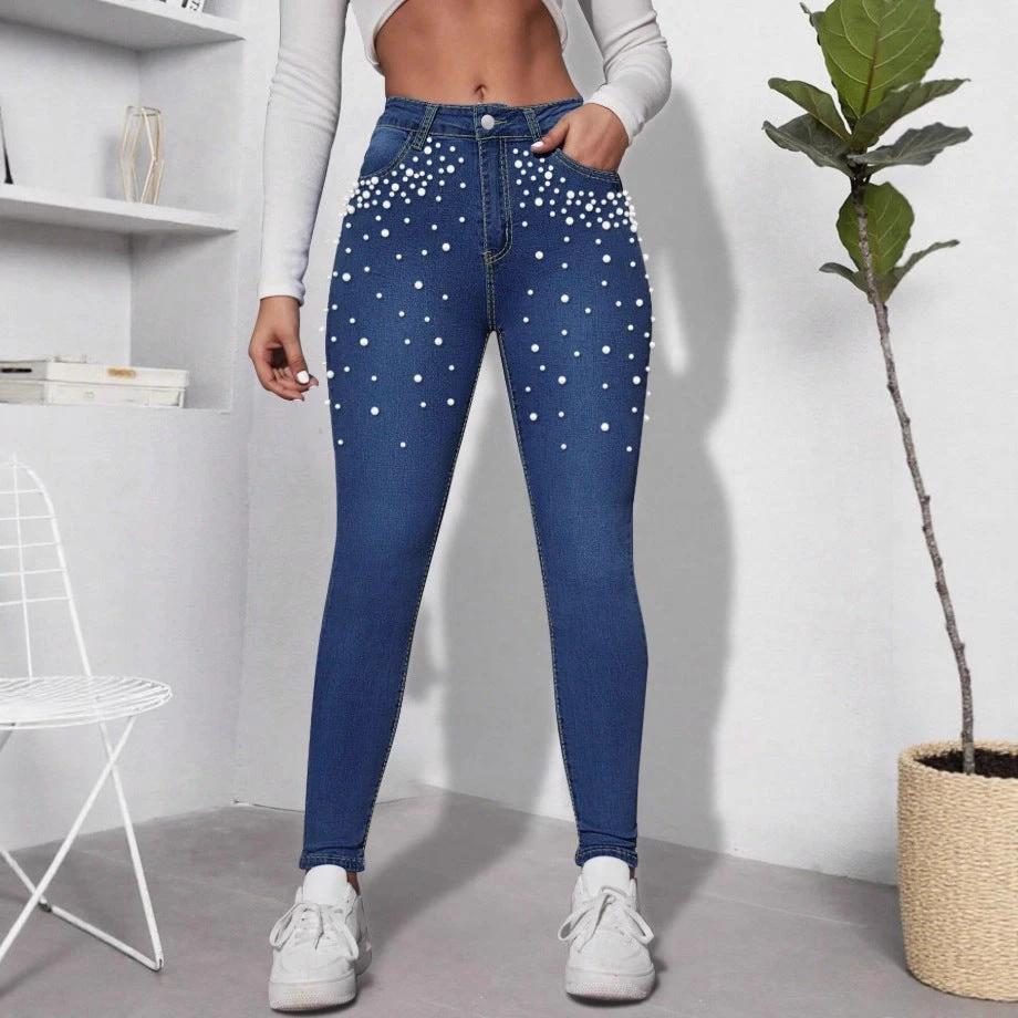 Women's Pearl Jeans Slim Fit by GJG Denim