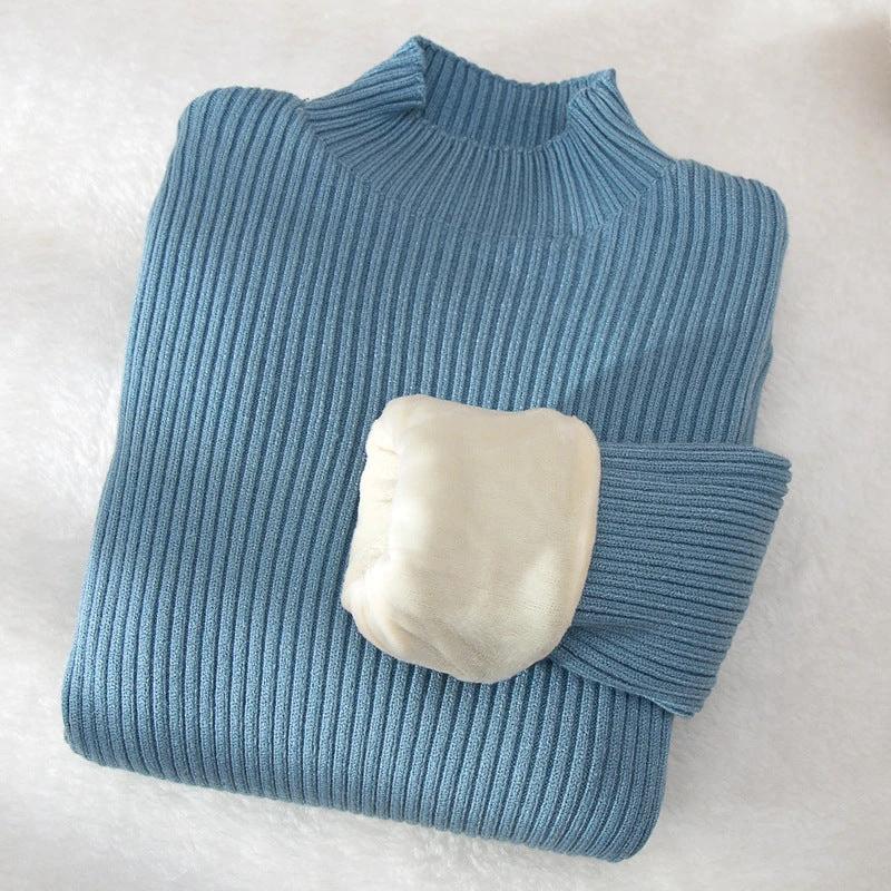 Children's Mock Neck Sweater Knitwear Top by GJG Denim
