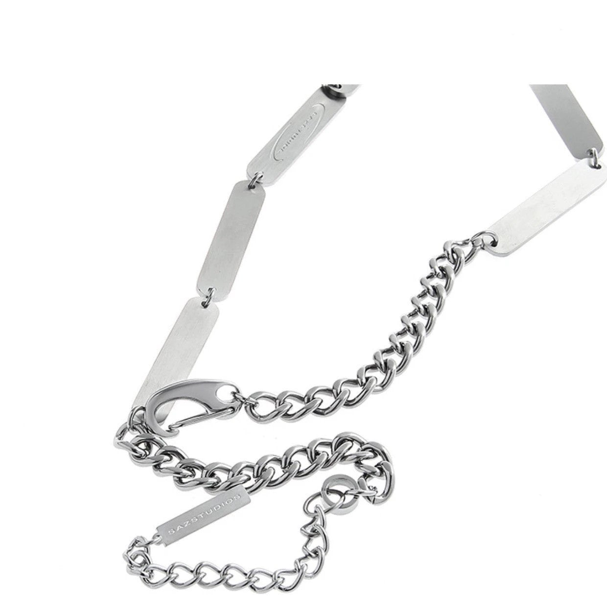 Metal Splicing Necklace For Men by GJG Denim