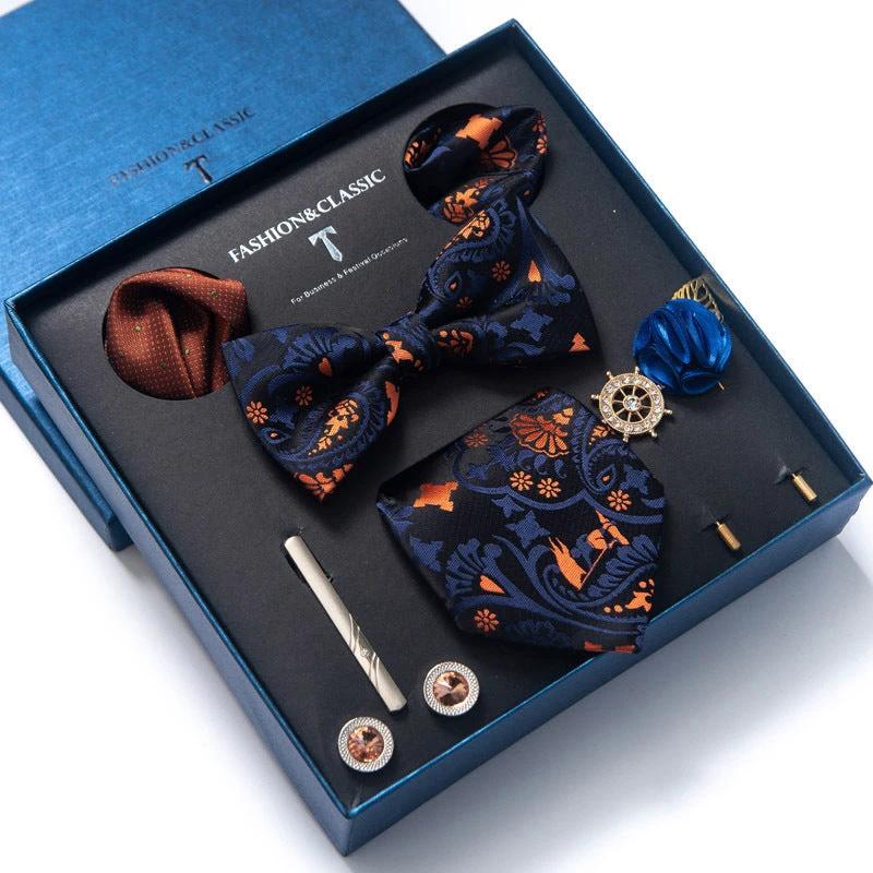 Men's 8-piece Tie Set by GJG Denim