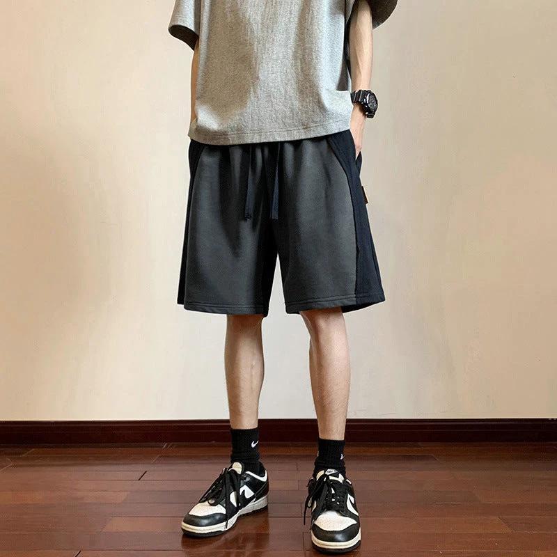 Loose American Retro 56 Points Sports Shorts Men by GJG Denim