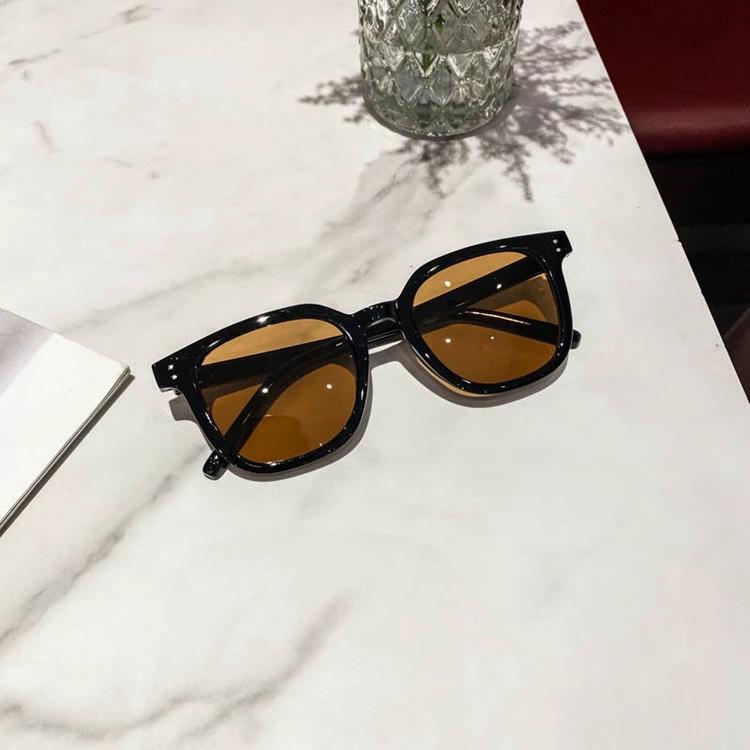 New Square Simple Bold-frame Sunglasses For Men by GJG Denim
