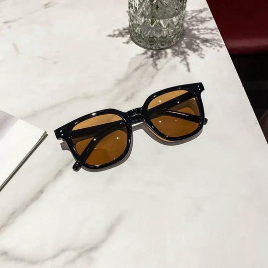 New Square Simple Bold-frame Sunglasses For Men by GJG Denim