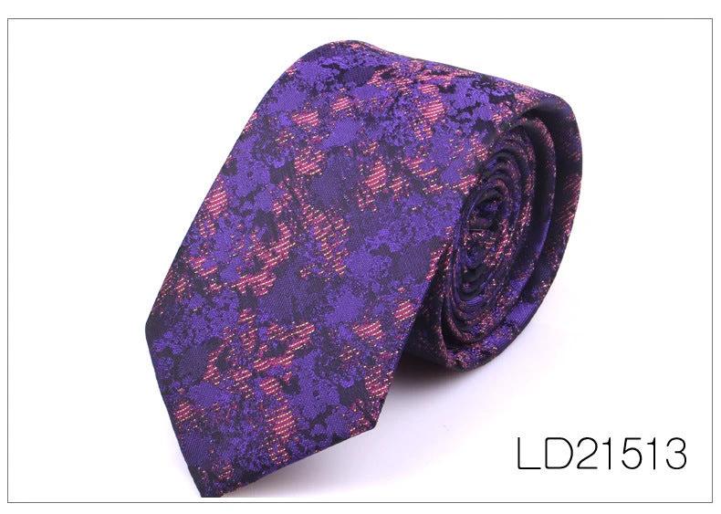 Men's Casual Fashion 6cm Flower Graffiti Tie by GJG Denim