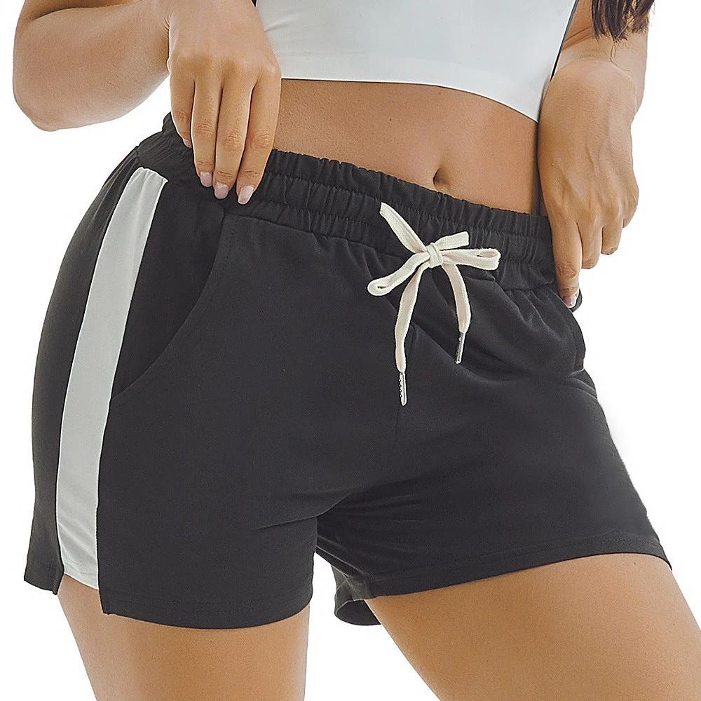 Summer Sports Shorts Gym Running Women Cycling Drawstring Shorts Workout by GJG Denim