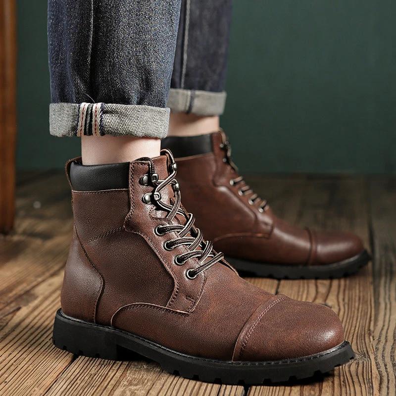 Men's British Style Boots by GJG Denim