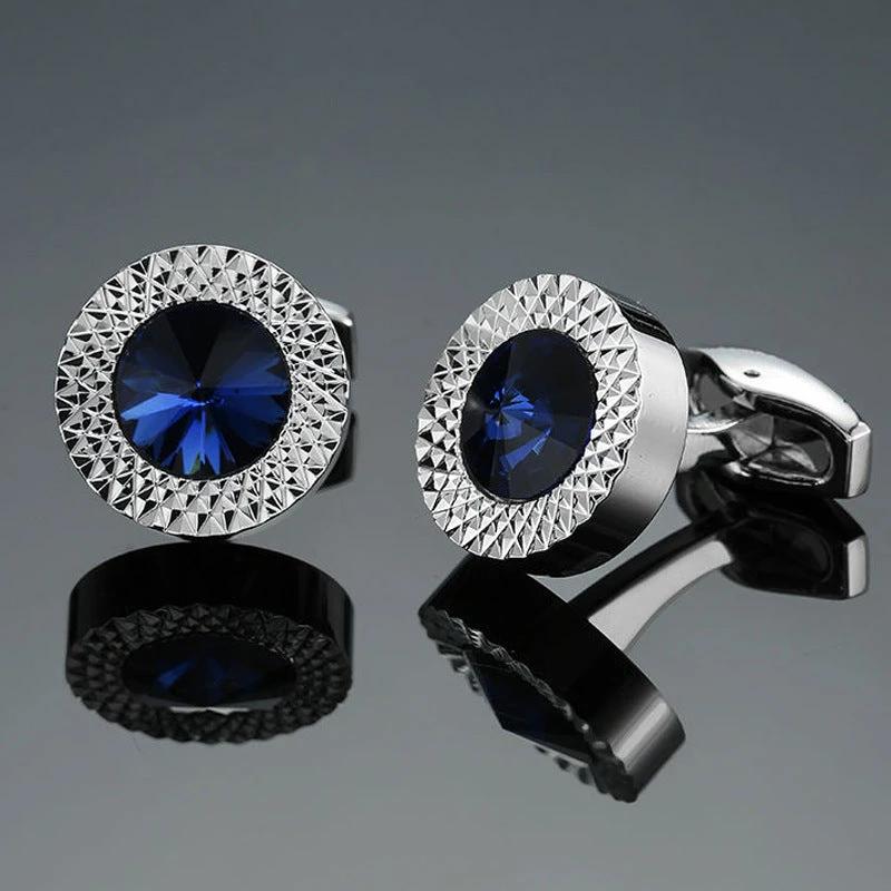 Men's Retro Pattern Cufflinks by GJG Denim