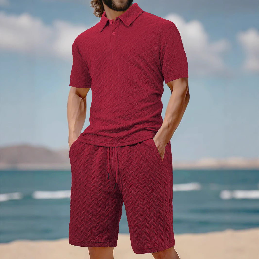 Men's Breathable Sweat-Wicking Short-Sleeve Shirt by GJG Denim