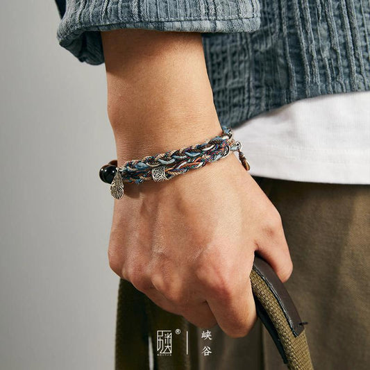 Hand-braided Bracelet For Men by GJG Denim