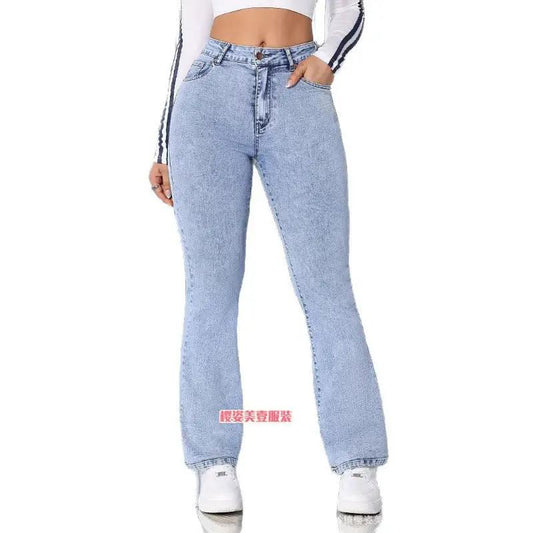 New Light-colored Washed Jeans For Women by GJG Denim