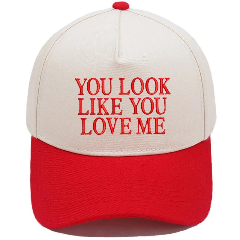 Embroidered Color-Block Casual Baseball Cap For Men by GJG Denim