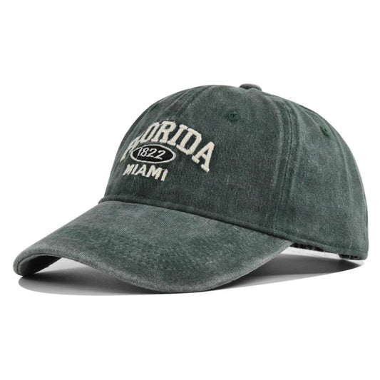 Retro Versatile Embroidered Baseball Cap For Men by GJG Denim