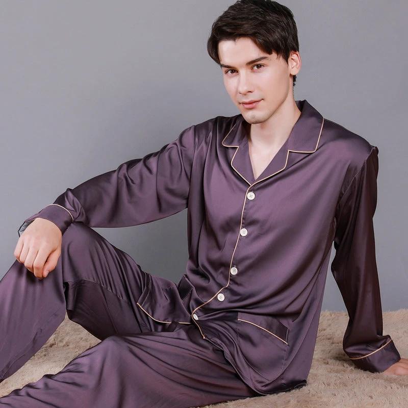 Men's Long Sleeve Pajamas by GJG Denim