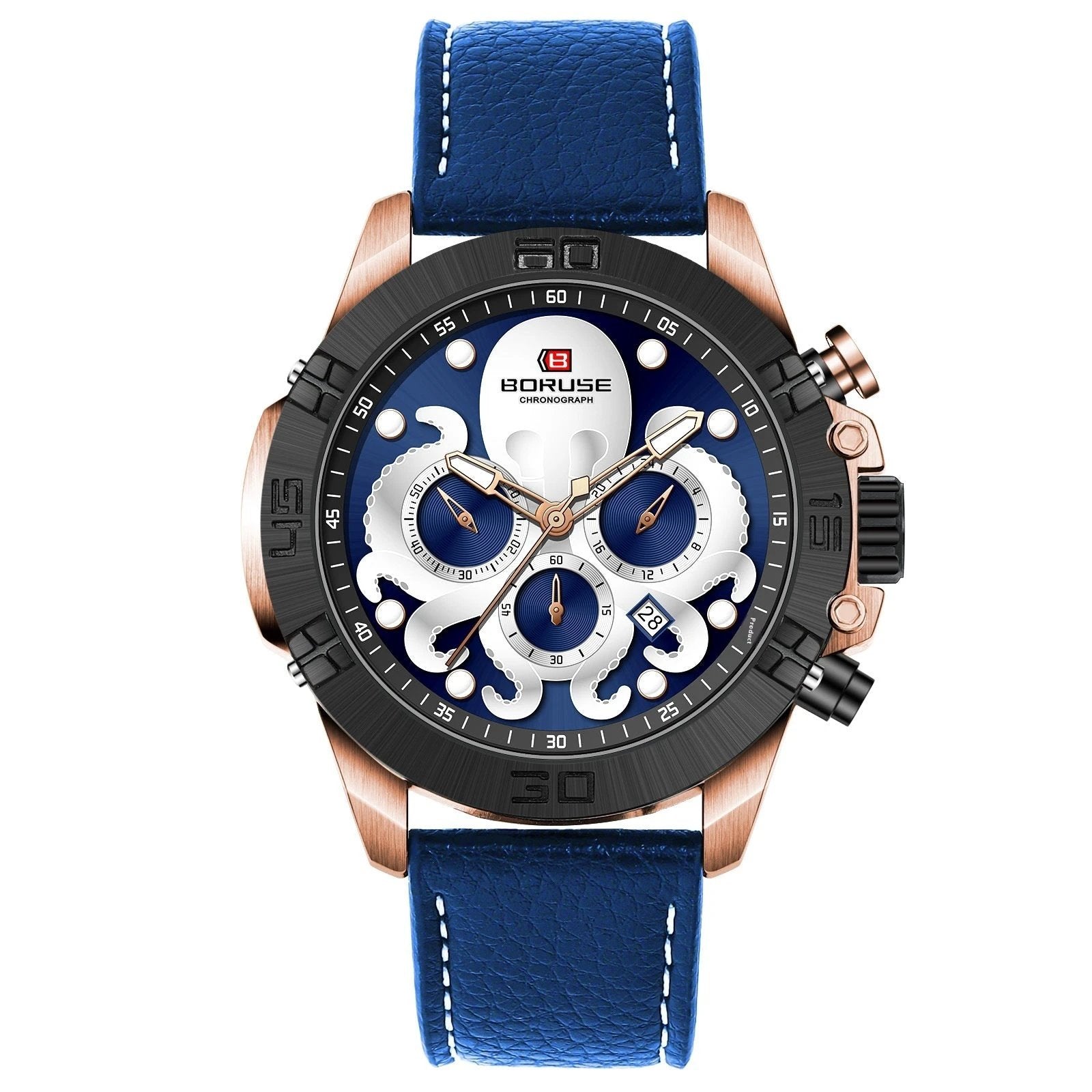 Men's Octopus Waterproof Luminous Quartz Watch by GJG Denim
