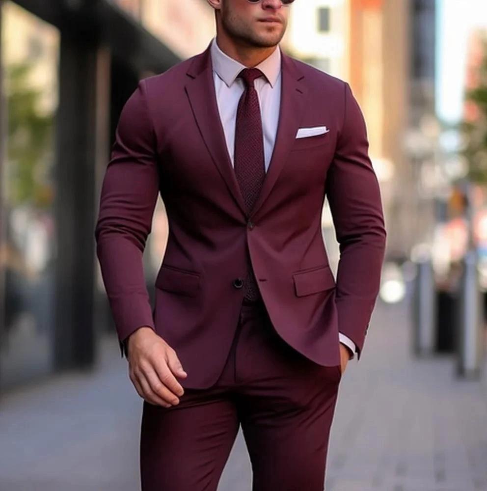 Men's Two-piece Suit by GJG Denim