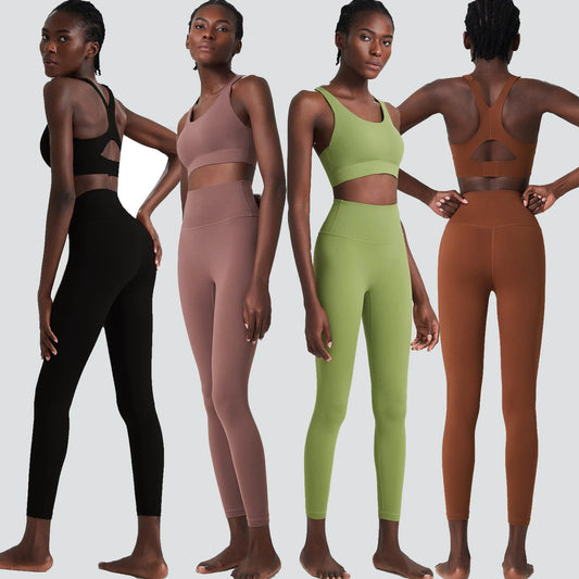 Plus Size Yoga Workout Clothes Two-piece Set by GJG Denim