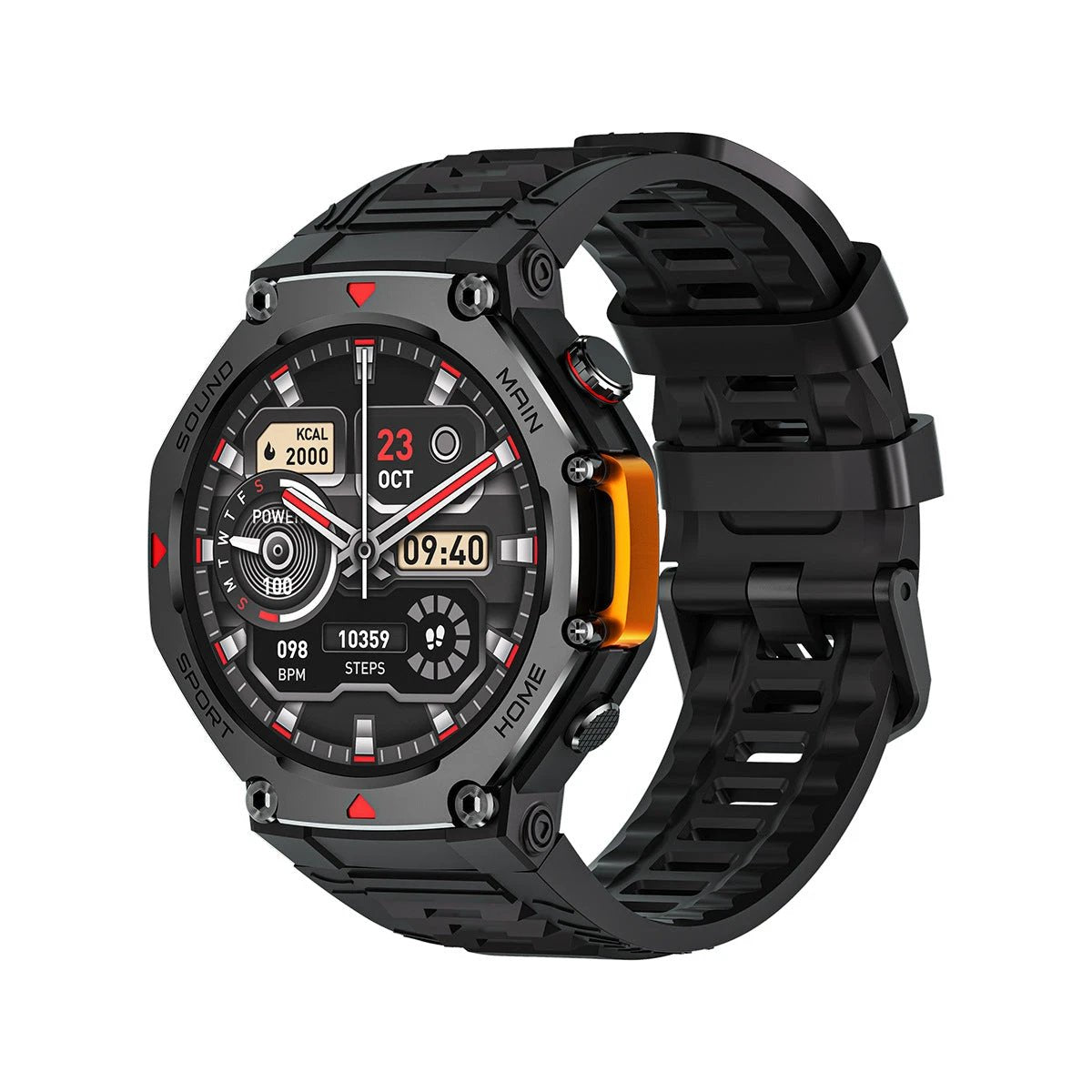 Men's Water-Resistant Sports Smartwatch by GJG Denim