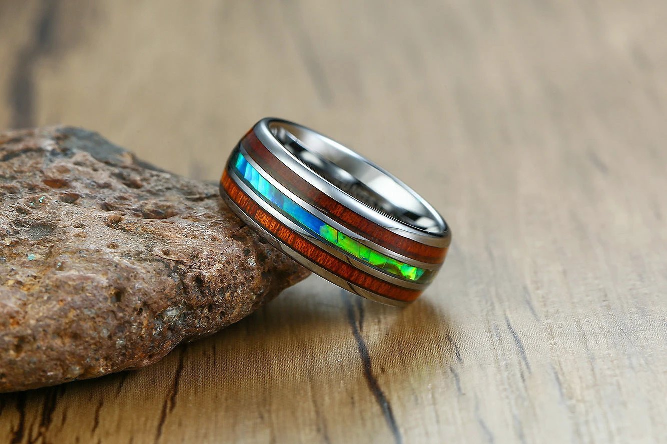 Tungsten Steel Ring For Men by GJG Denim