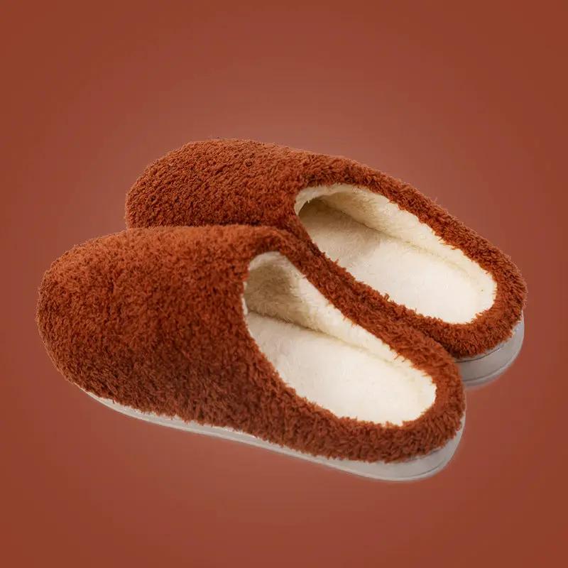 Furry Slippers Soft Winter Bedroom Slippers Women by GJG Denim