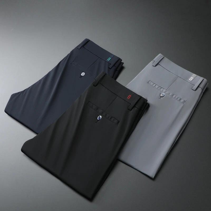 Men's Tencel Business Casual Pants by GJG Denim