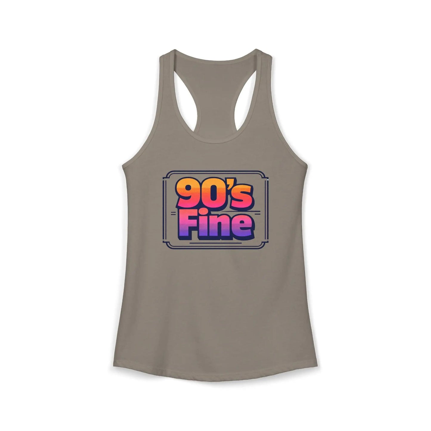 90's fine Women's Ideal Racerback Tank by Printify
