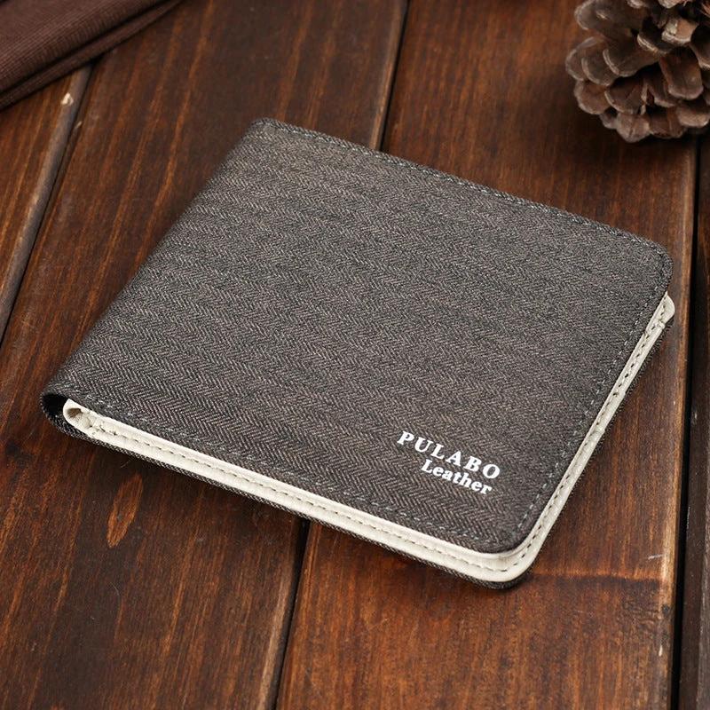 Men's Short Denim Fabric Wallet by GJG Denim