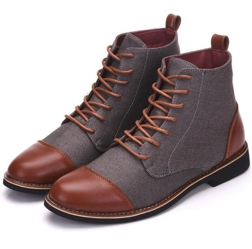 Men's Leather Boots by GJG Denim