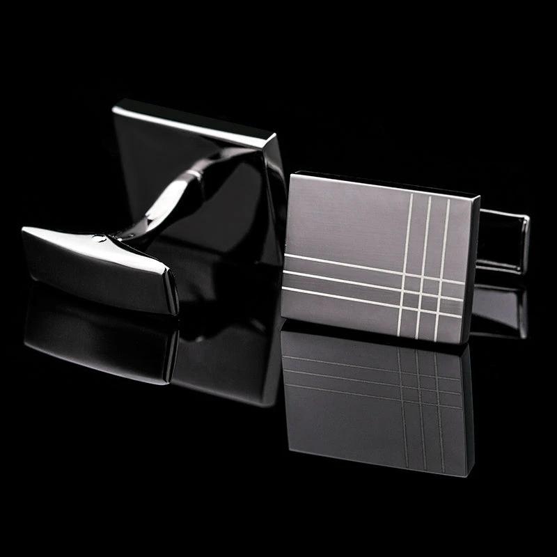 Striped Men's French Shirt Cufflinks by GJG Denim