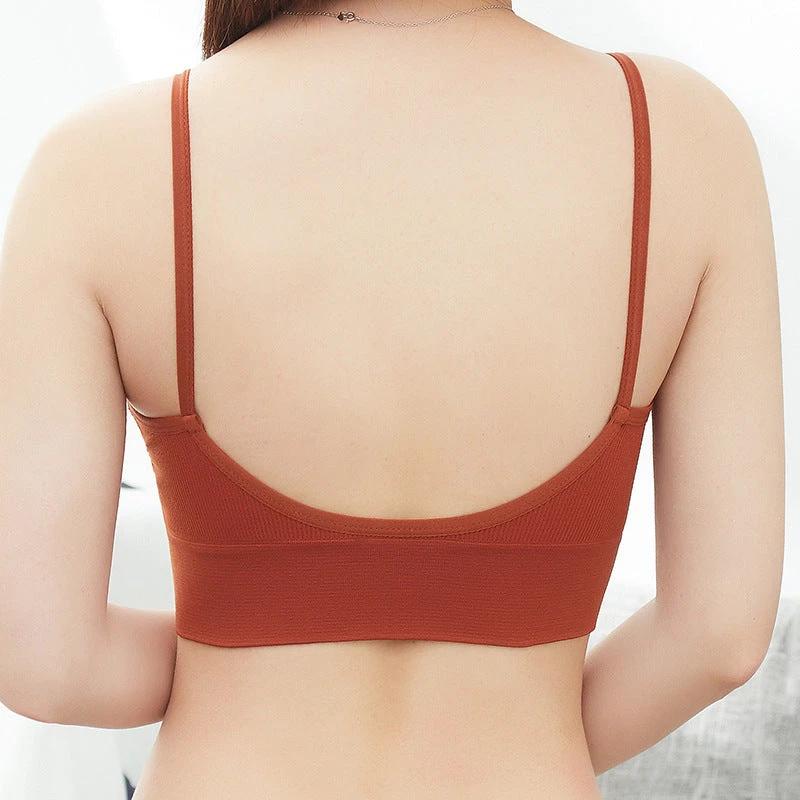 U Back Sports Bra for Women,Wirefree Padded Athletic Vest,Gym Fitness Running Yoga Sport Tops,Seamless Sports Bra Top by GJG Denim