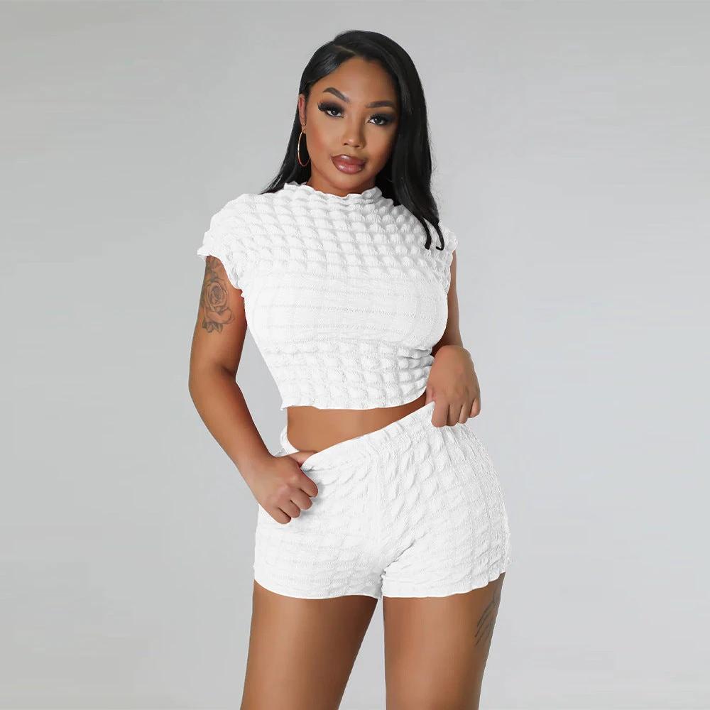 Popcorn Bubble Two-piece Set by GJG Denim