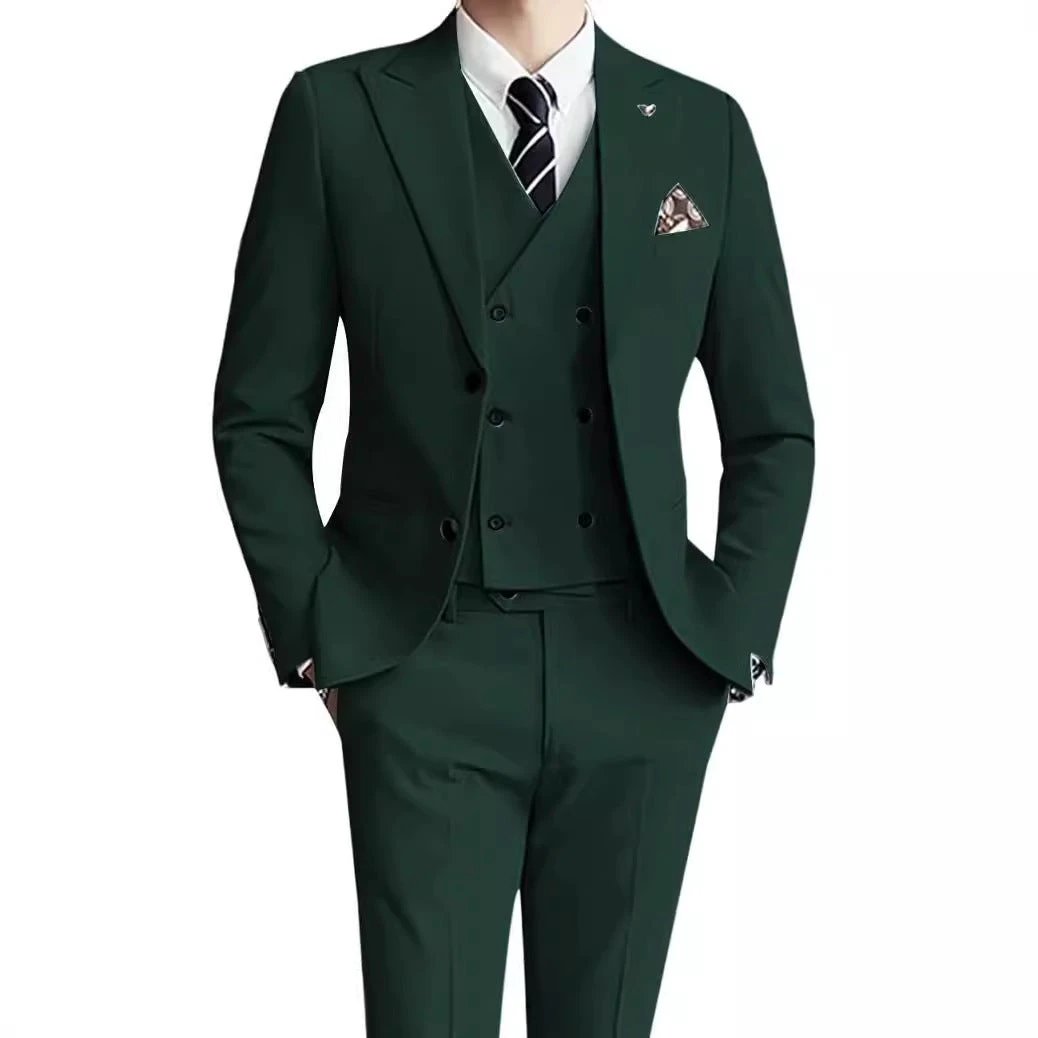 Men's Three-Piece Suit Assorted Colors by GJG Denim