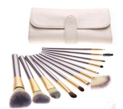 Persian Make-up Brush Suit Rice White Make Up Brush, Champagne Color Brush Handle Make-up Brush by GJG Denim