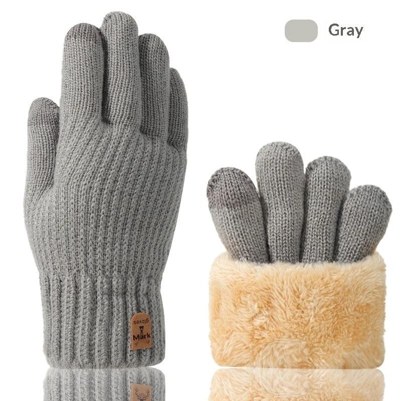 Fall And Winter Touchscreen Gloves For Men With Fleece Lining by GJG Denim