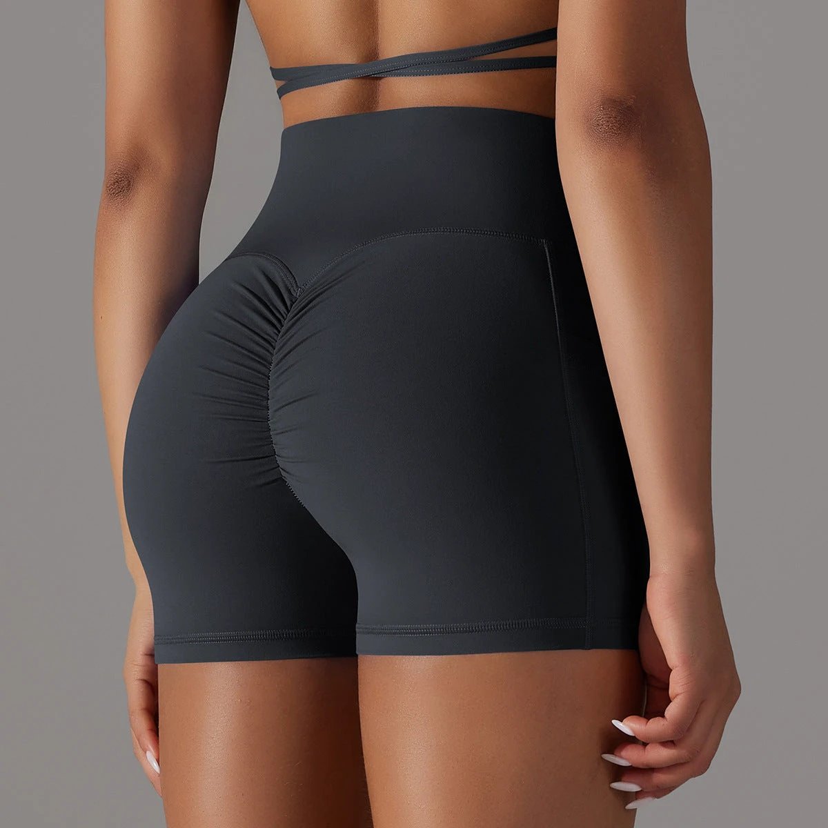 Yoga Shorts With Phone Pocket Design Fitness Sports Pants For Women Clothing by GJG Denim